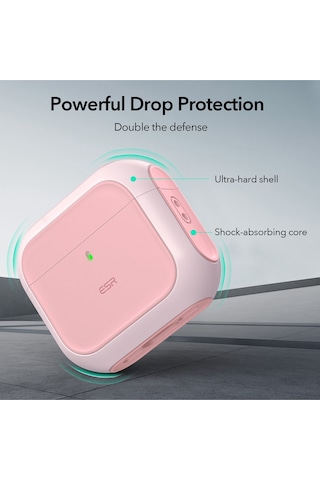 Esr Apple Uyumlu Airpods 4 2024, Halolock Orbit Hybrid Magsafe Kılıf Pink