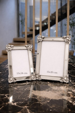 Dekoratif Şık İkili Aynalı Çerçeve Seti 13x18 15x20