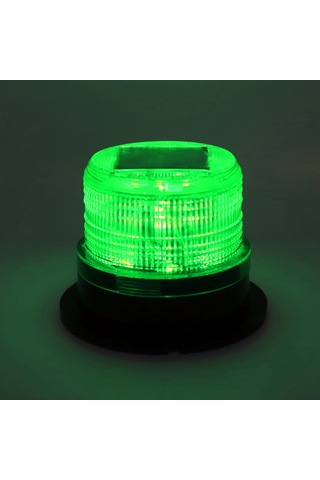 Suofeng Güneş Enerjili Yeşil Led Uyarı Lambası - Su Geçirmez, Manyetik Tabanlı, 50 Saat Süreli İşlev - Araçlar İçin Buz Kazıcı, Forklift, Kamyon