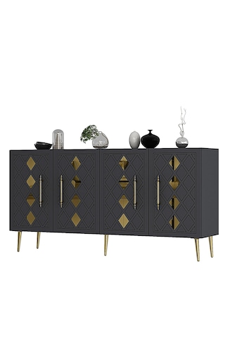 Domect Kb150 Konsol Antrasit-altın