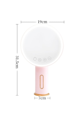 Sones Akıllı Led Masaüstü Makyaj Aynası Dolgu Işığı, Üç Işık Rengi Pembe