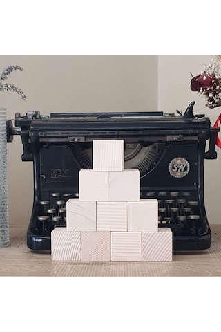 Ahşap Küpler 10lu Boyasız