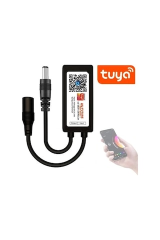 Tuya Led Kontrol Mini Dc Wifi Dimmer 5-24v 12a App İos Android Alexa Siri Google Xiaomi Smart Home Ses Kontrolü Uygulama