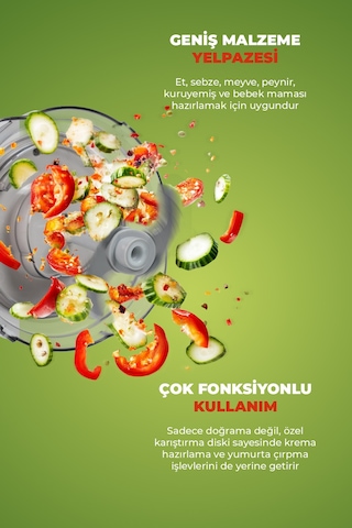 Pirantech YH-11 Cam Hazneli Rondo Dokunmatik Çalışma Paslanmaz Çelik Bıçak 2 Fonksiyonlu