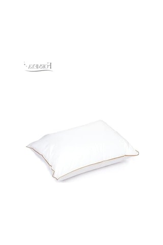 Gold Detaylı Nanojel Yastık, 1100 Gram Ağırlık, 50x70 Cm Boyut Açık Bej