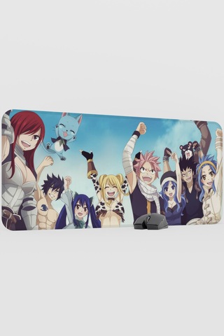 Fairy Tail Anime V4 - 90x40 Xxl Gaming Kauçuk Kaymaz Taban Mouse Pad Fare Altlığı