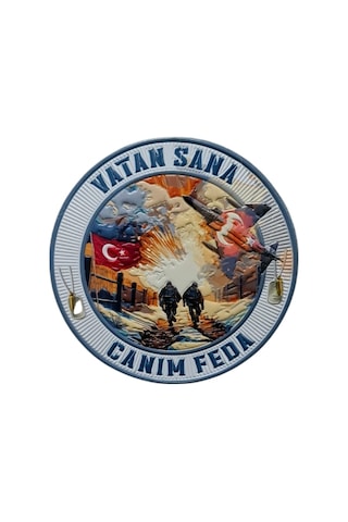 Seyhan Askeri Malzeme Vatan Sana Canım Feda Peç - Arma - Tpu Patch Karışık/çok Renkli Çok Renkli