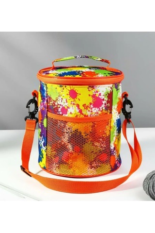 Scandi Dom Projeden Yapılan Çorba Topu Şeklindeki Örgü Ve El İşleri Çantası 158326721
