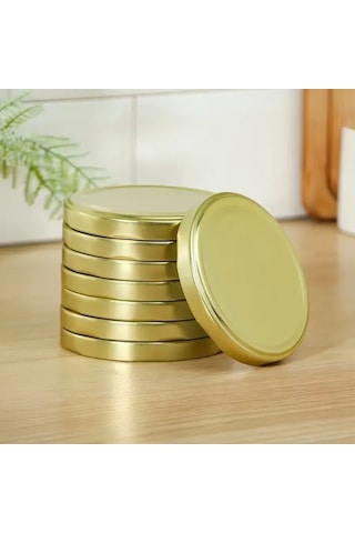 Elabugaukuprplast Konserve Kapağı Vidalı Kapaklar 24 Adet 172818122 Pembe