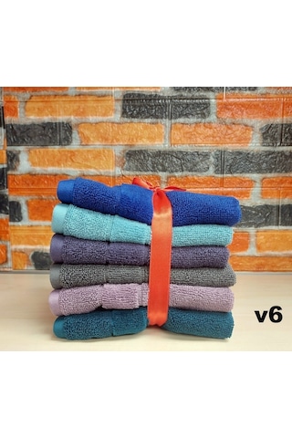 Özdilek Svv Border -6 Lı- Kalın & Yumuşak Mutfak Havlusu 33x33 - V6 Turuncu