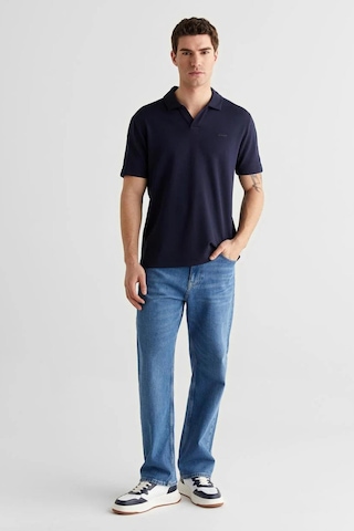 Gant Erkek Lacivert Regular Fit Şerit Detaylı Polo Yaka T-shirt-14855