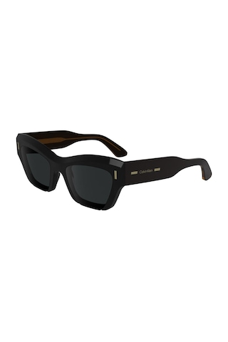 Calvin Klein Ck 24531s 001 53 Unisex Geometrik Siyah Kemik Güneş Gözlüğü Siyah