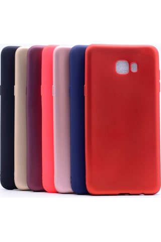 Samsung Uyumlu Galaxy C9 Pro Kilif Mat Estetik Silikon Rose Gold 251607847