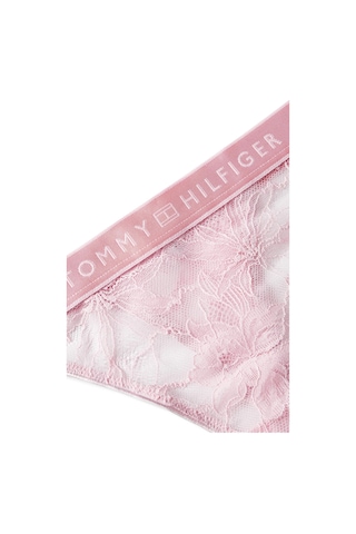 Tommy Hilfiger Kadın Pembe Dantelli Tanga-14676