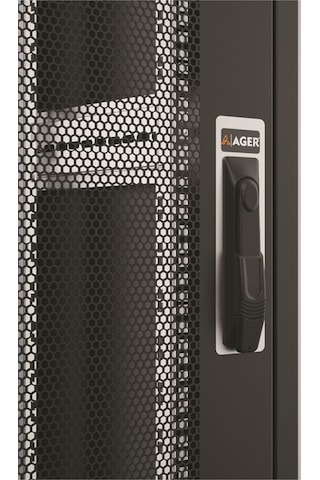 Ager Vega AG-VB36U8010S1 36U 800 x 1000 MM Dikili Tip Siyah Kabinet