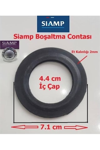 Siamp Klozet Rezervuar Iç Takım Contası Siyah