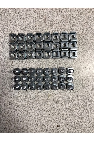 Rack Kabinet Server M6 Kafes Somun ve M6 Vida 24 Adet