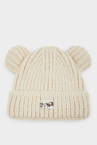 Defacto Kız Bebek Dokuma Etiketli Triko Bere F0023a525wnbg122 Bej