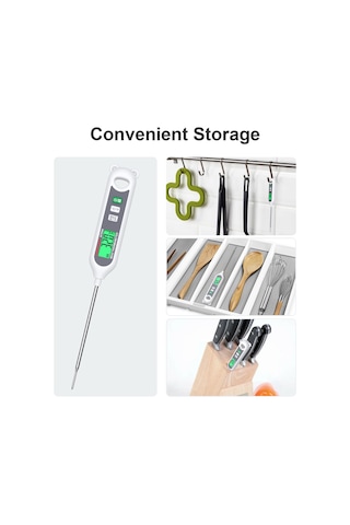 Springsun Habotest Anında Okuma Dijital Et Termometresi - Yiyecek, Ekmek, Izgara Ve Barbekü İçin