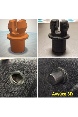 Ayyüce 3d, Skoda Fabia Pandizot Tutucu Pimi, 2 Adet, Siyah
