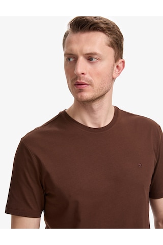 Pierre Cardin Erkek Koyu Kahverengi Tişört Basic 50325299-vr084