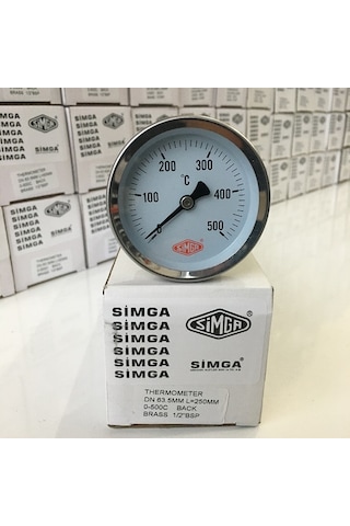 63 500 C Derece 25 Cm Dalma Boylu Fırın.taş Fırın Termometresi Simga N11.1120