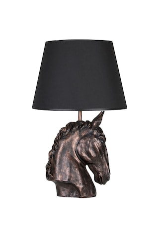 Qdec Modern Dizayn At Abajur Bakır Siyah Diğer