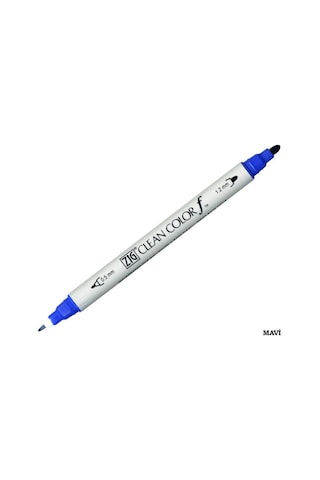Zig Clean Color Çift Uçlu Keçe Kalem Tcs-6000T Scarlet Kırmızı