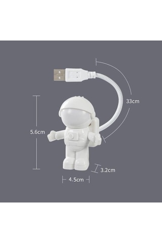 Mey İthalat Astronot Usb Gece Lambası Çok Renkli