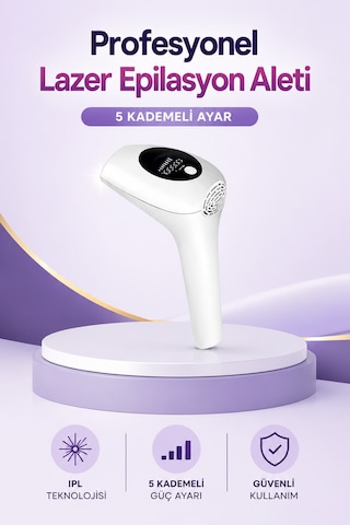 Ipl Lazer Epilasyon Aleti 5 Kademeli Güç Ayarlı - Lisinya