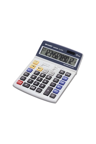 Sharp El2125c Masaüstü 12 Haneli Hesap Makinesi Beyaz