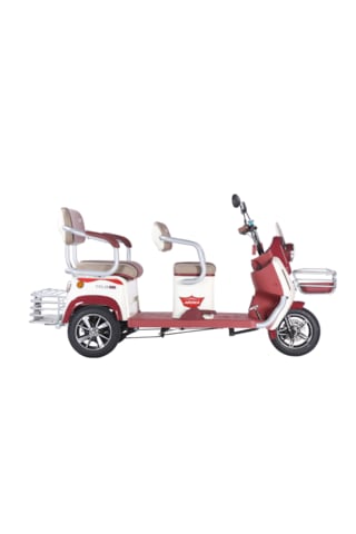 Arora Felix New Elektrikli 3 Tekerlekli Moped Bordo