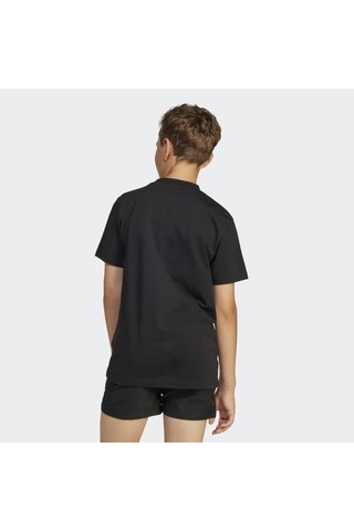 adidas Essentials Çocuk Siyah Yuvarlak Yaka Tişört JC9776