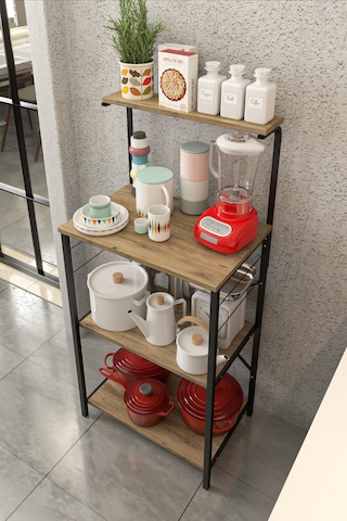 Modern Çok Raflı Mutfak Düzenleyici Dolap