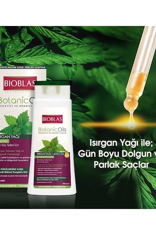 Bioblas Botanic Oils Isırgan Yağlı Şampuan Tüm Saçlar 360 Ml X 2 Adet Tüm Saç Tipleri