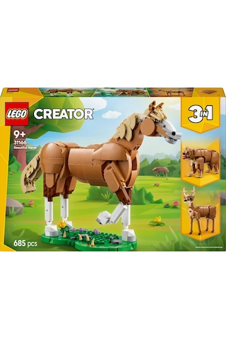 LEGO® Creator 3'ü 1 Arada Güzel At 31166 - 9 Yaş ve Üzeri Çocuklar için Ayı veya Geyik Olarak da İnşa Edilebilen Oyuncak Yapım Seti (685P)