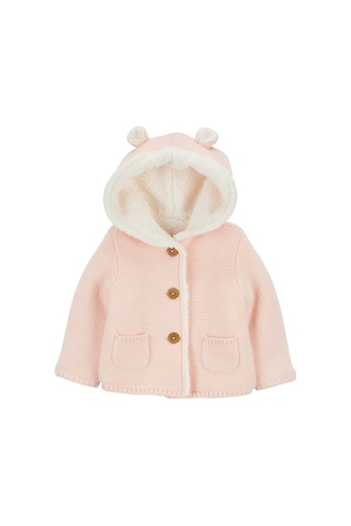 Kız Bebek Hırka - Pembe Pembe