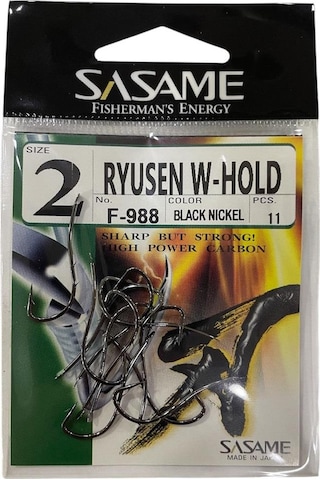 Sasame F-988 No:2 Ryusen W-hold Black Olta İğnesi 11 Adet