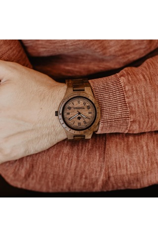 Woodwatch Ww-o-ow Oaklee Ahşap Erkek Kol Saati 47 Mm