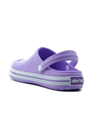 Akınalbella Akınal Bella 22y E195.z.024 Unisex Ortopedik Cross Eva Terlik 36-40 Beyaz - Lila