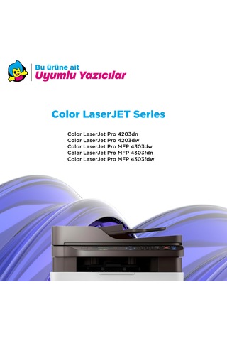 Hp 230a W2300a Uyumlu, Toner Siyah - Çipli / Hp Color Laserjet Pro 4203dn / 4203dw / 4303dw / 4303fdn / 4303fdw
