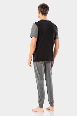 Erdem Siyah Erkek Yazlık Pijama Takımı 2023-04 Siyah