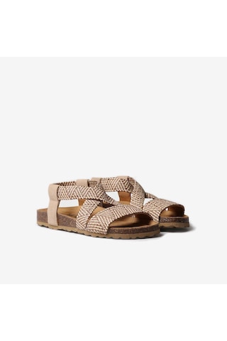 Sandalet Kadın Getxo Toni Pons Bıo Sandal Wıth Elastıc Straps Beige Bej