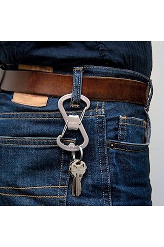 Nite Ize S-Biner Ahhh - Gri Çok Renkli