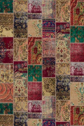 Çok Renkli Patchwork Dokuma Leke Tutmaz Masa Örtüsü Mso293n11