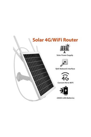 Apx-sr415 Wireless 4g Solar Modem 15w 10-12 Kullanıcı 20400mah