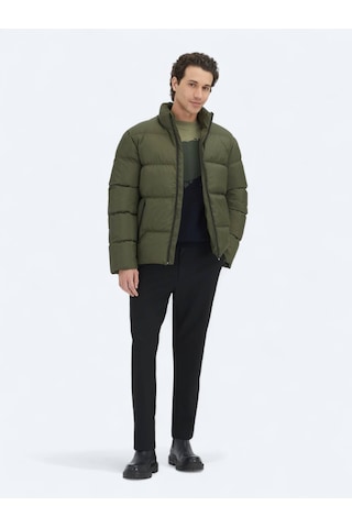 Haki Regular Fit Dik Yaka Casual Dokuma Mont Haki