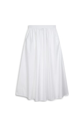 LTB Beli Lastikli Basic Uzun Beyaz Etek