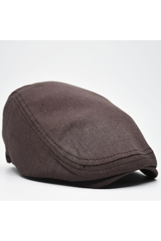 Şapkadan Erkek Kasket Keten Yazlık Flat Cap Şapka 45645dr57137