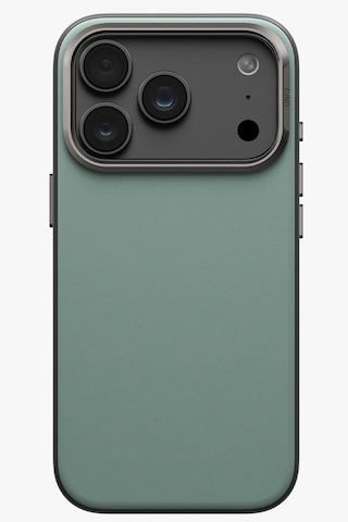 Apple iPhone Uyumlu 18 Pro Kılıf Lyden Ds Çift Tonlu Vegan Deri Magsafe Özel Tasarım Koruyucu Şık Kapak Yeşil